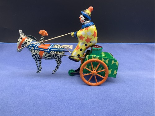 Clown con asino carro - con, e