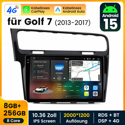 256g android autoradio - 8+256g, 15